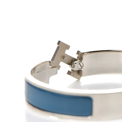 Hermes Enamel Narrow Clic Clac H Bracelet GM Bleu Indien 5 of 5