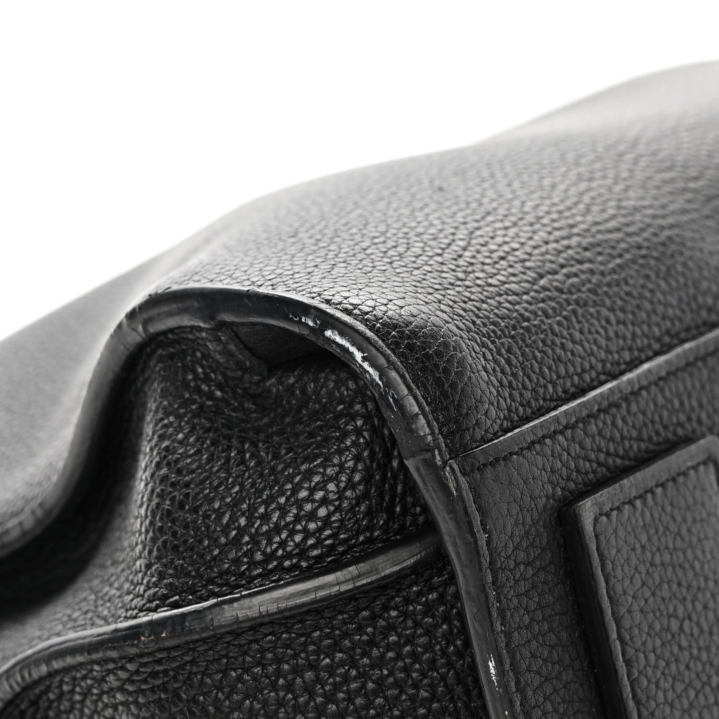 Grained Calfskin Medium Souple Sac De Jour Black