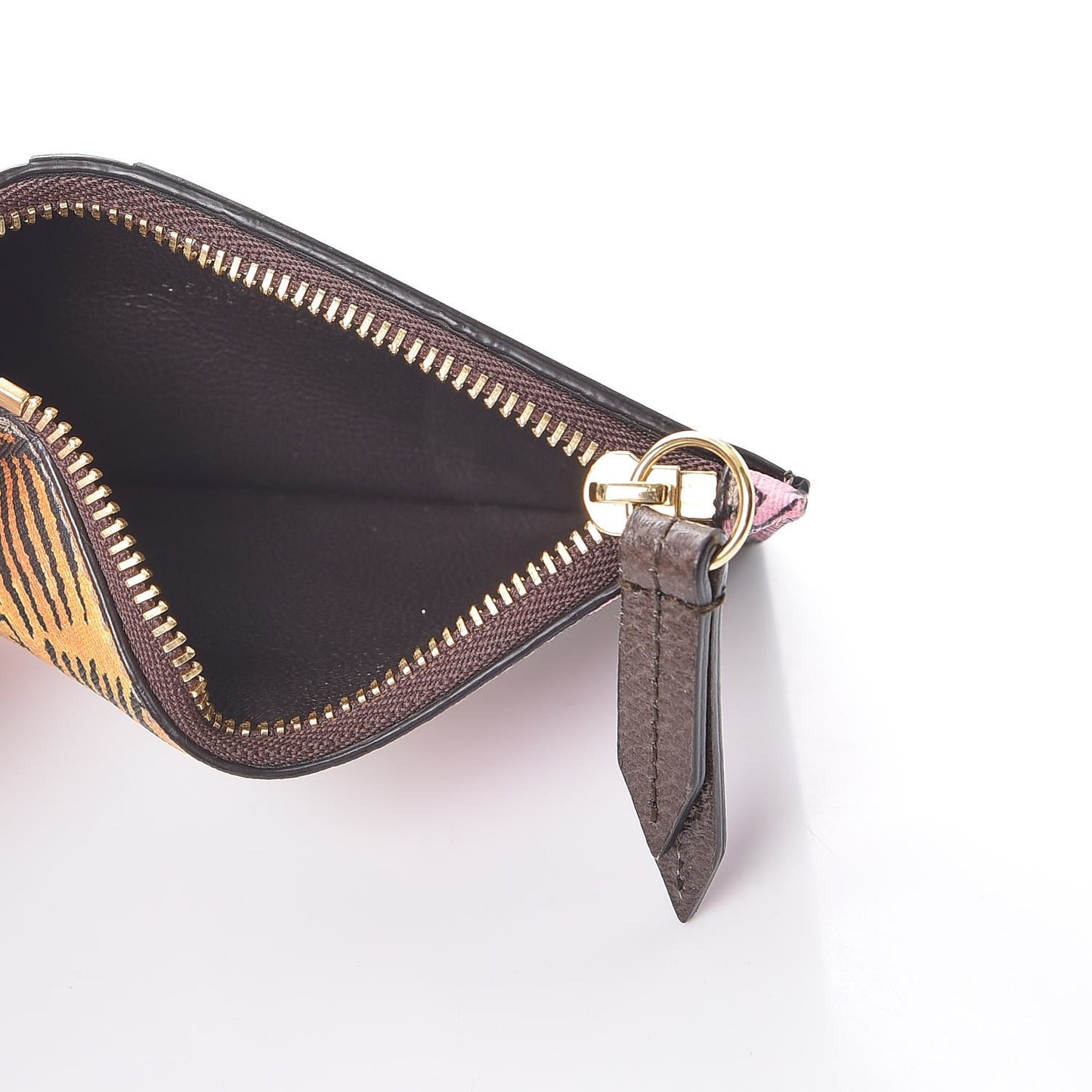 GG Supreme Monogram Bengal Coin Case Card Holder Beige Crop Pink New Acero