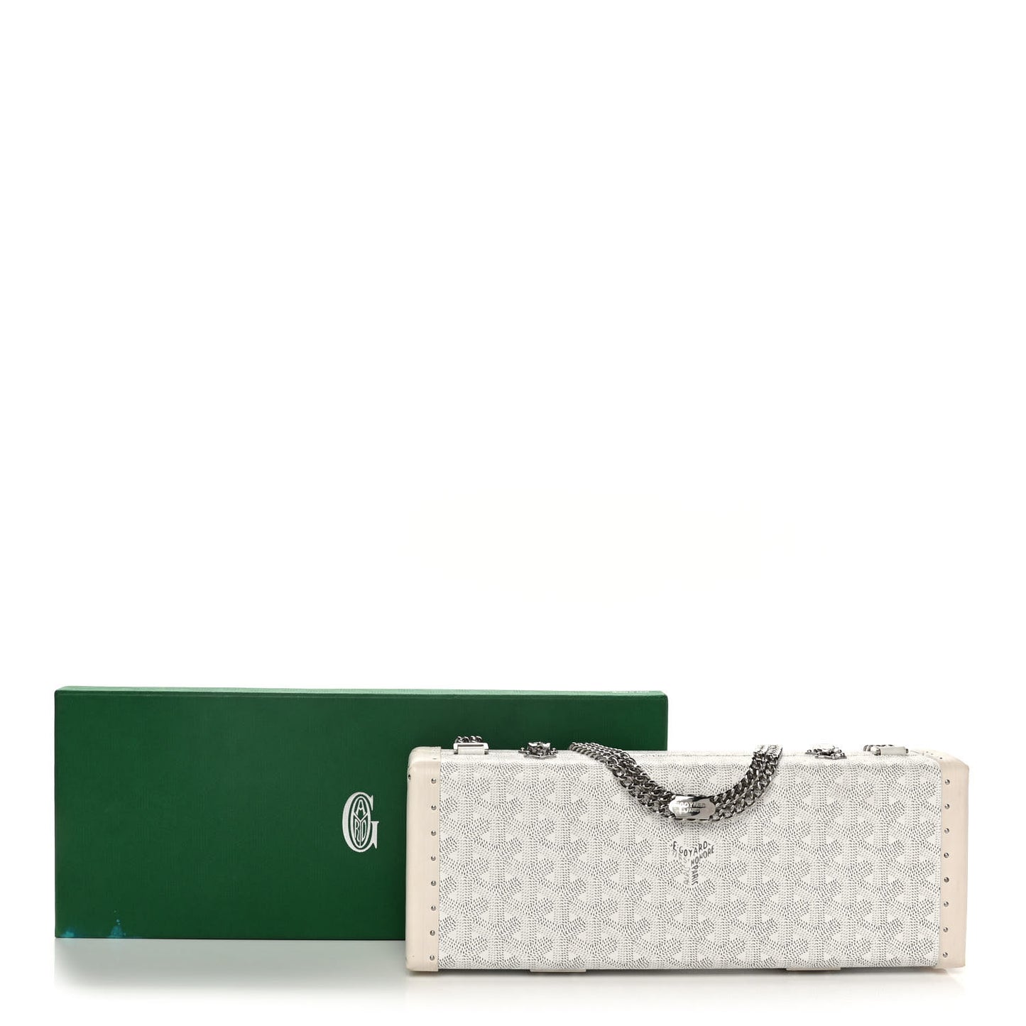 Goyardine Saint Honore Clutch White