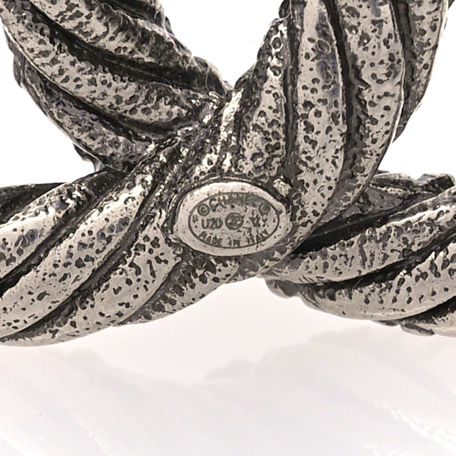 Chanel Ruthenium Twisted CC Brooch 3 of 3