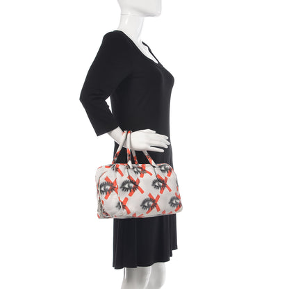 Prada Vitello Daino Eye Inside Bag Bianco Arancio 3 of 13