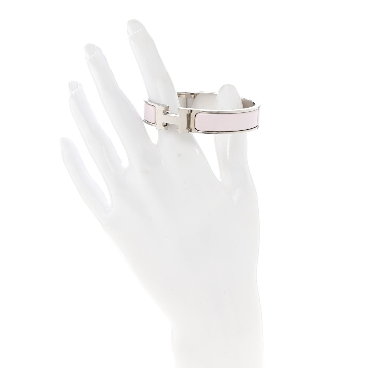 Enamel Narrow Clic Clac H Bracelet PM Rose Nymph