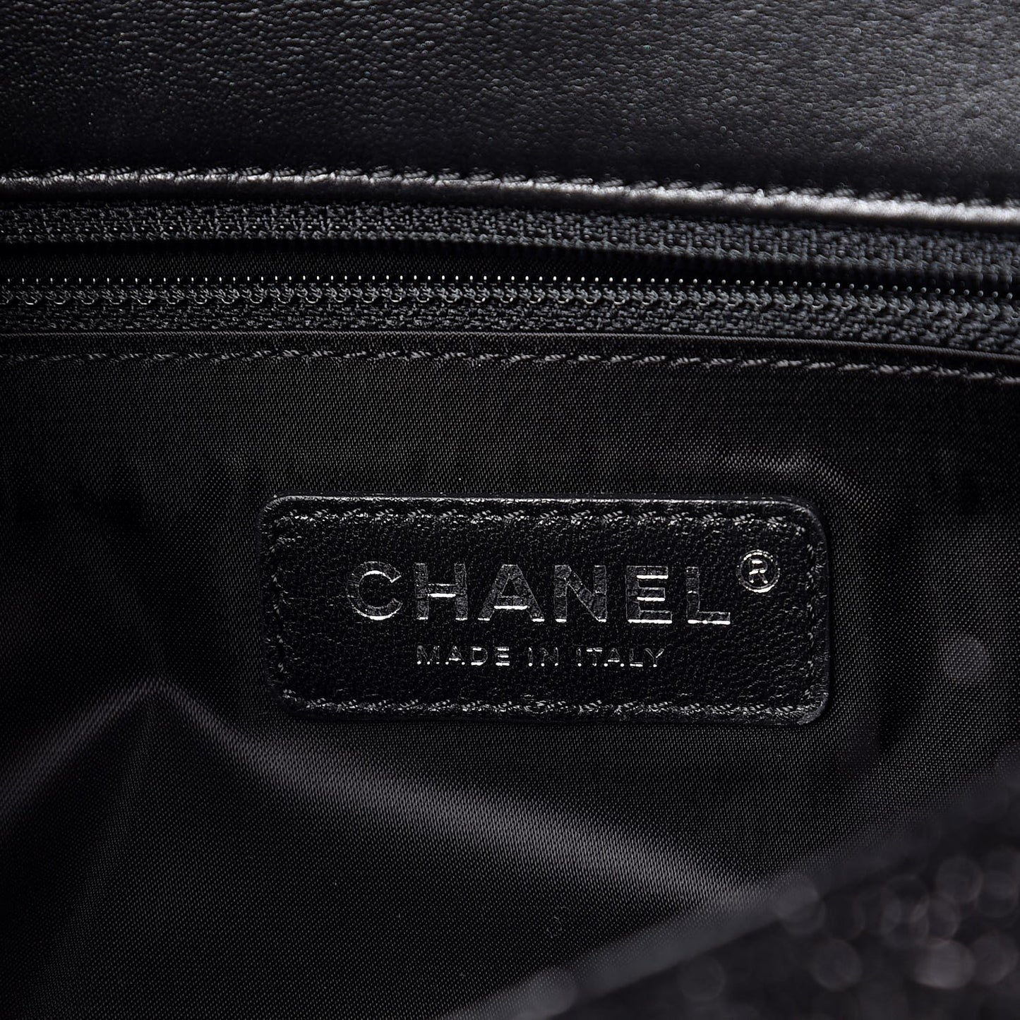 Lurex Knit Medium Pluto Glitter Flap Black