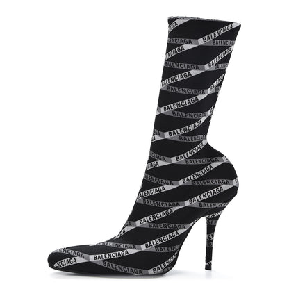 Balenciaga Spandex Losange Monogram 110mm Booties 39 Gris Black 1 of 8