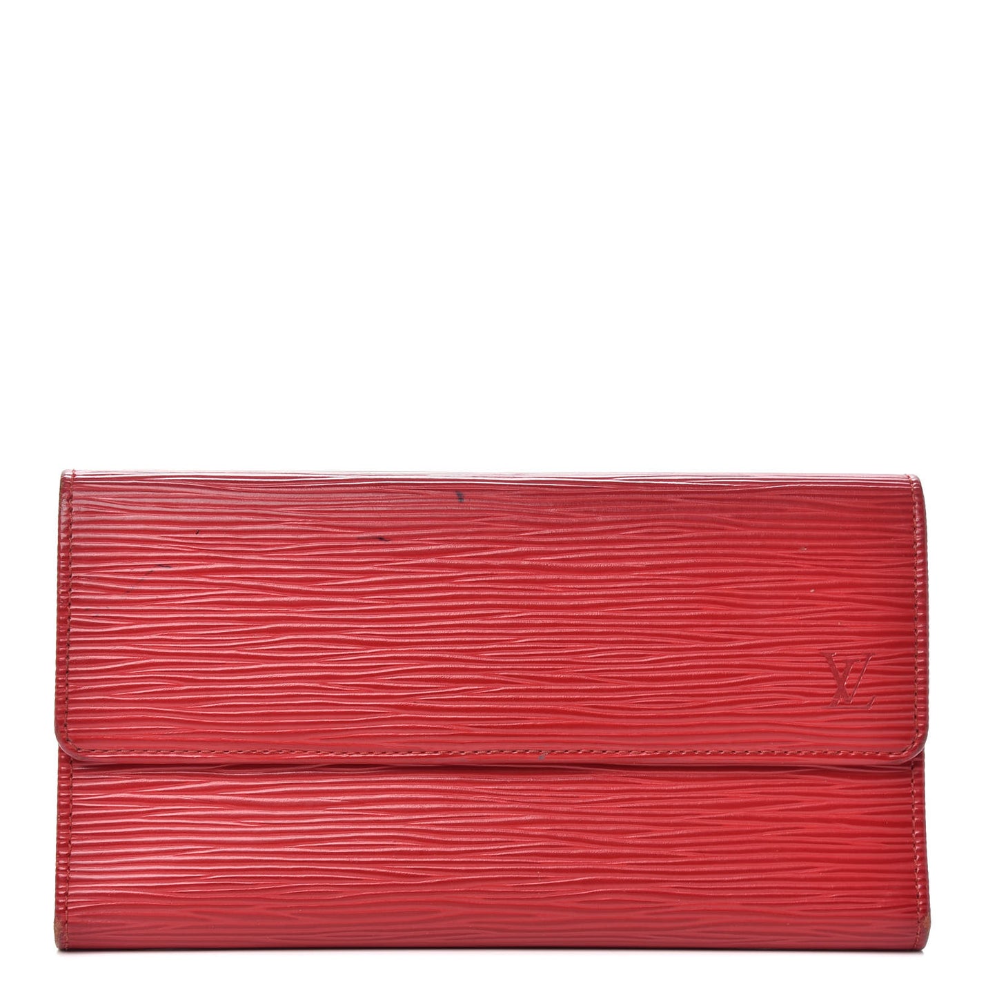 Epi Porte Tresor International Wallet Castillan Red