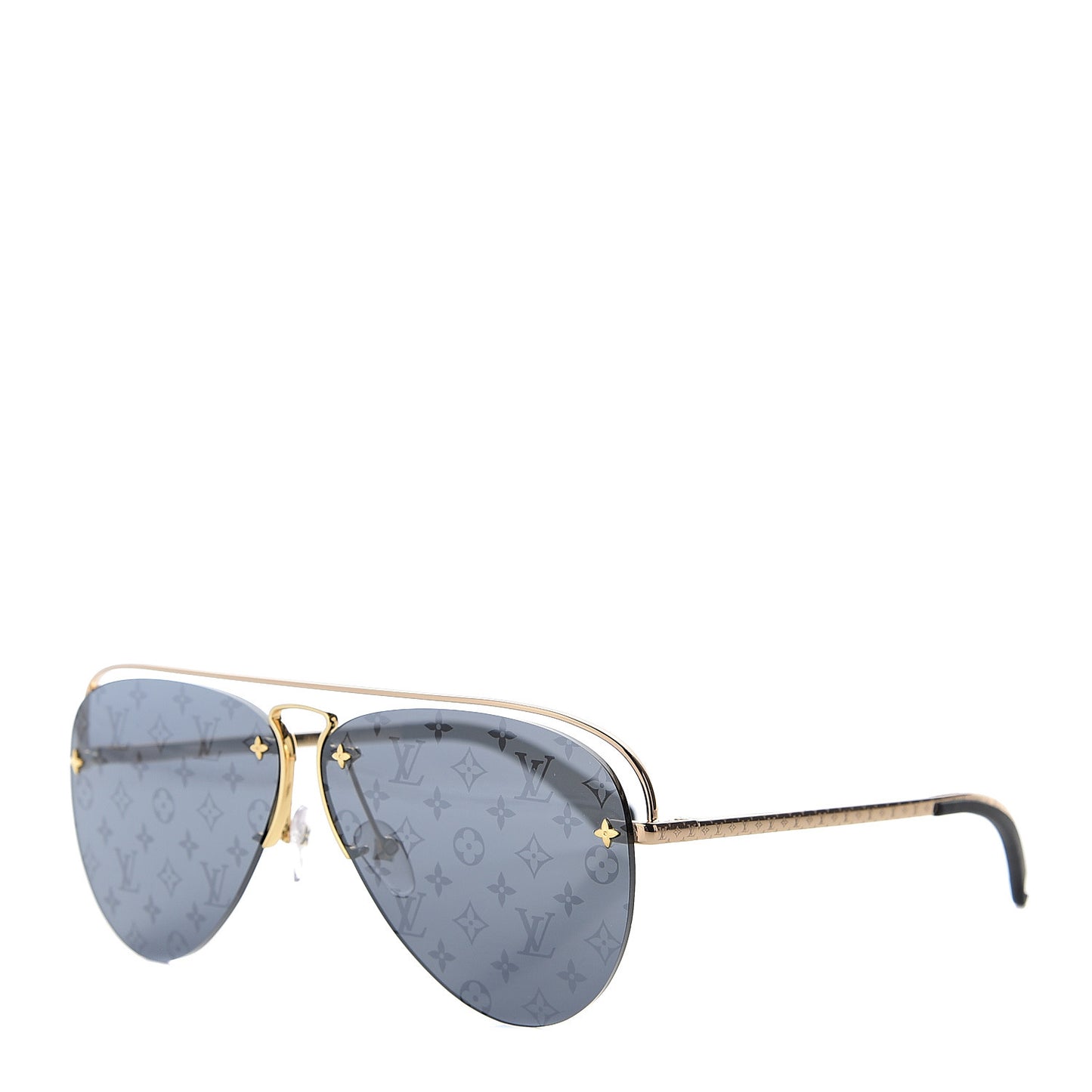 Metal Monogram Grease Sunglasses Z1172W Gold