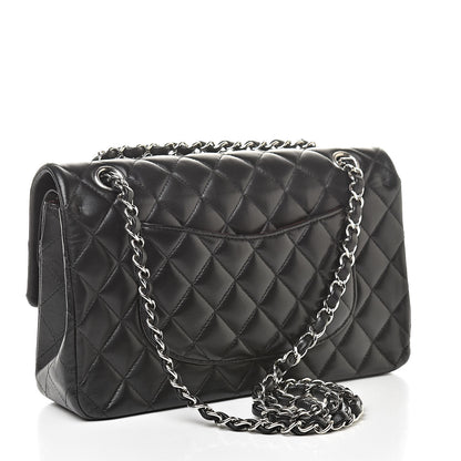 Chanel Lambskin Quilted Medium Double Flap Black 3 of 17