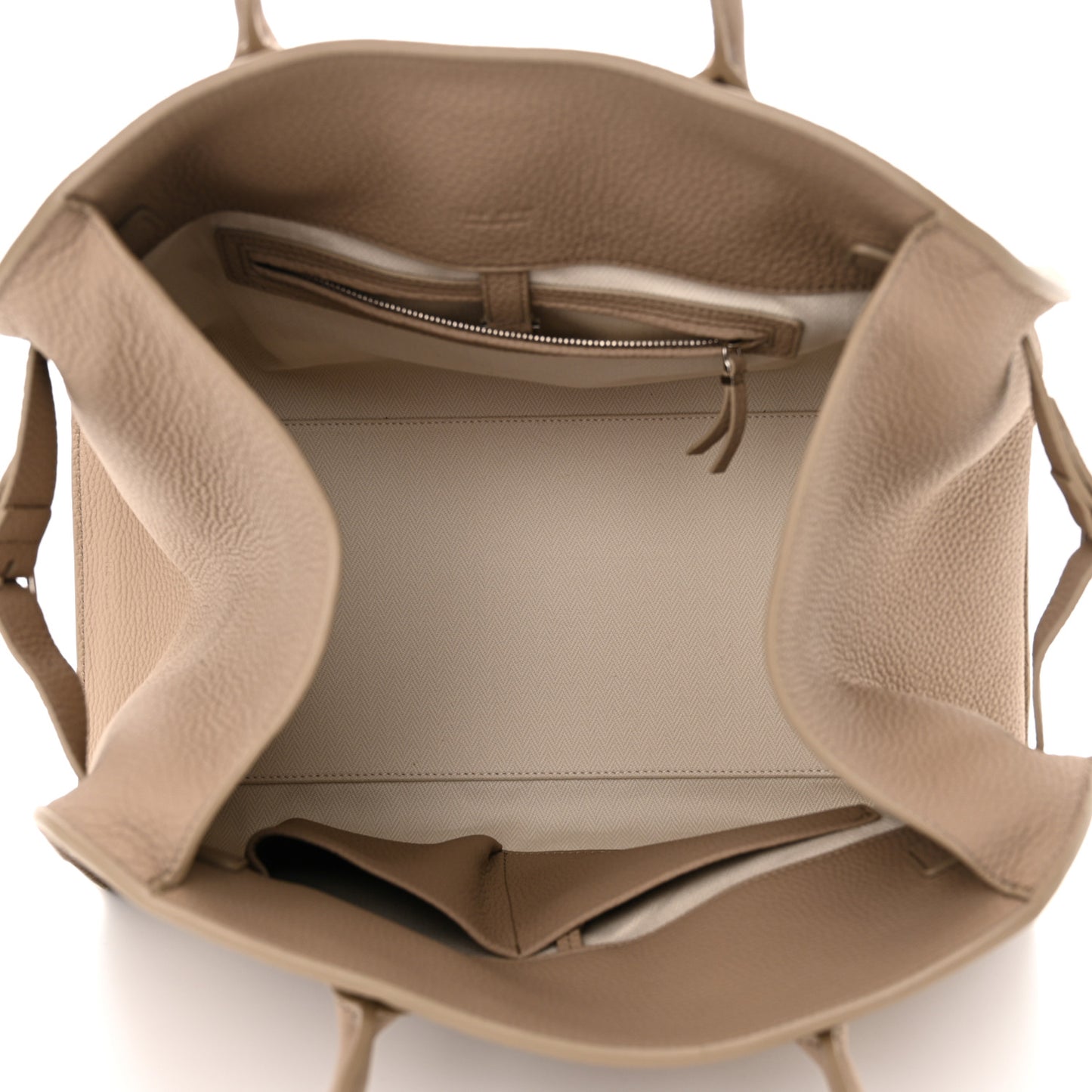 Matte Grained Calfskin Soft Margaux 15 Dark Taupe