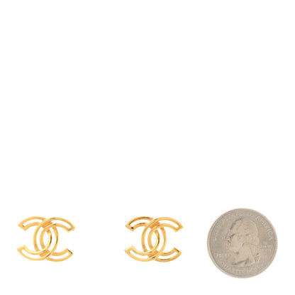 Chanel Metal Obazine CC Earrings Gold 2 of 5