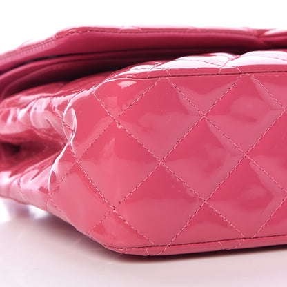 Chanel Patent Quilted Medium Double Flap Fuchsia 9 of 12