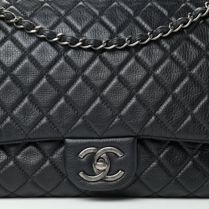 Chanel Calfskin Quilted XXL Travel Flap Bag Black 9 of 9