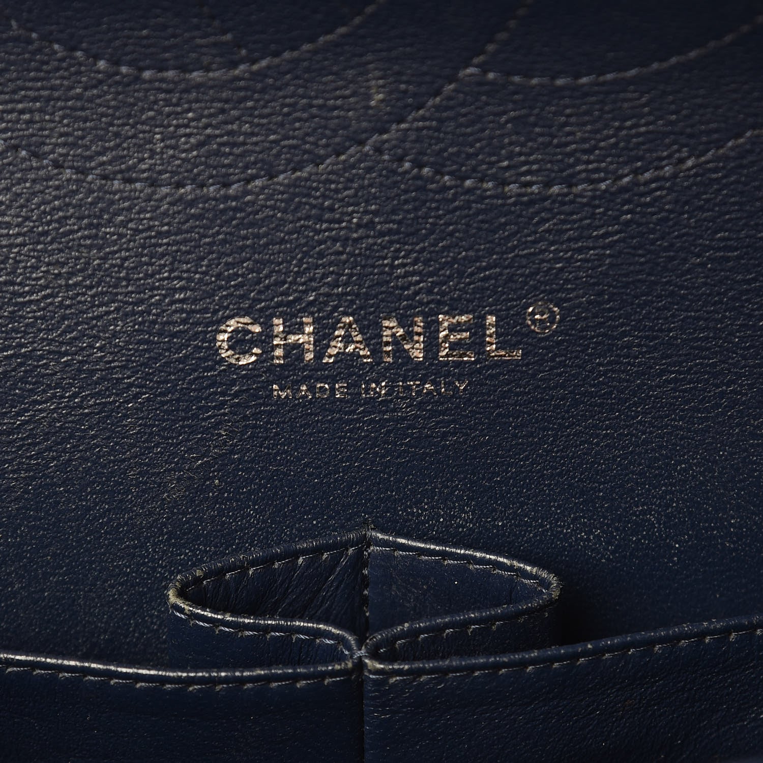 Chanel Patent Quilted Jumbo Double Flap Navy 6 of 14