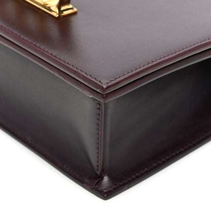 Alexander McQueen Calfskin Knuckle Shoulder Bag Burgundy 9 of 11