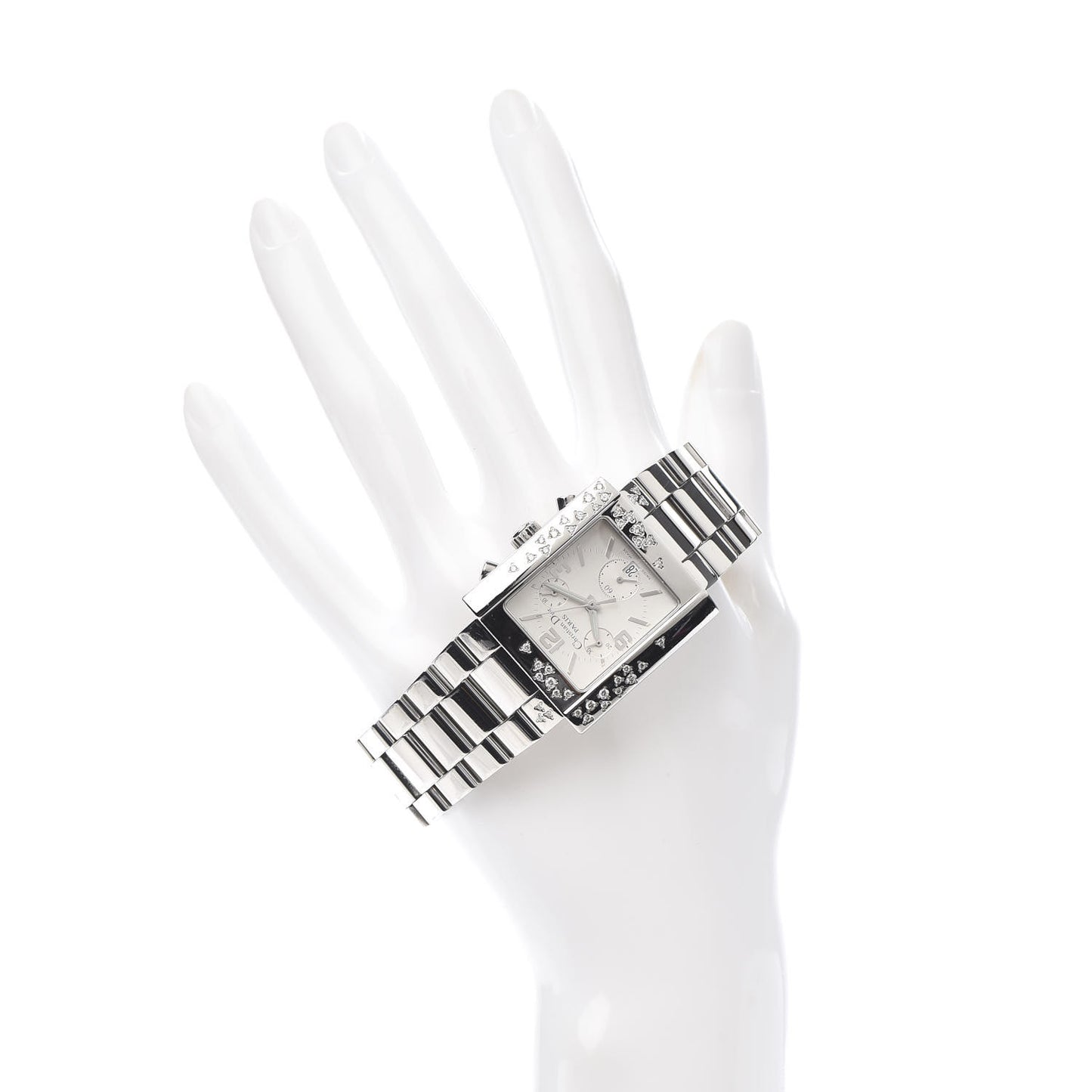 Stainless Steel Diamond 31mm Riva Chronograph Quartz Watch