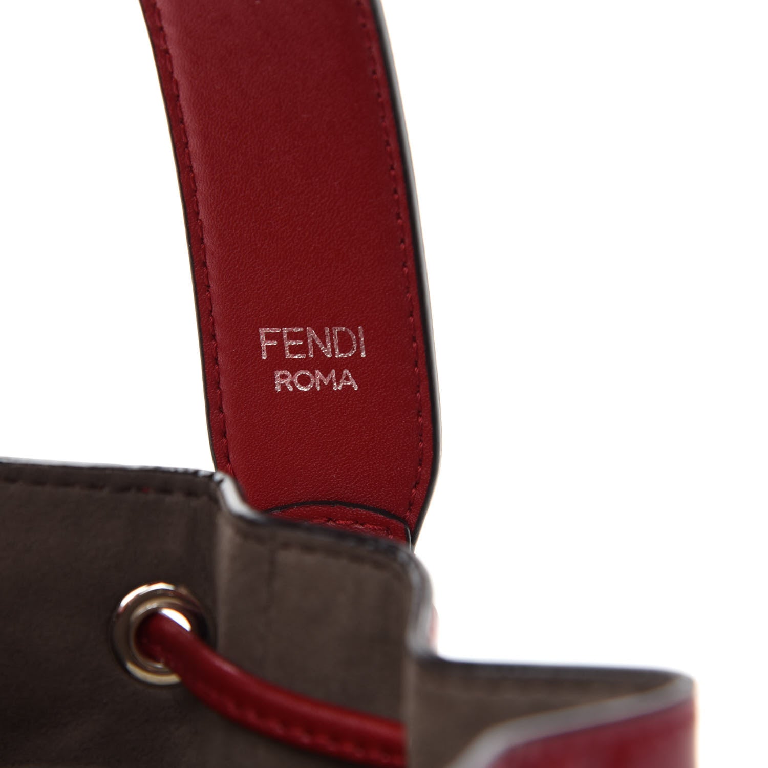 Fendi Vitello Liberty F is Fendi FF 1974 Embossed Mini Mon Tresor Bucket Bag Fragola 8 of 12