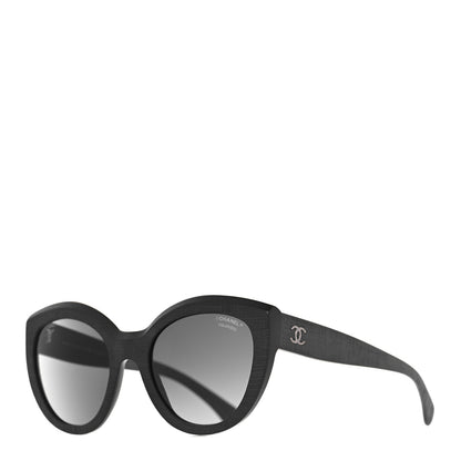 Chanel Acetate Polarized Butterfly Signature Sunglasses 5331 Black 1 of 9
