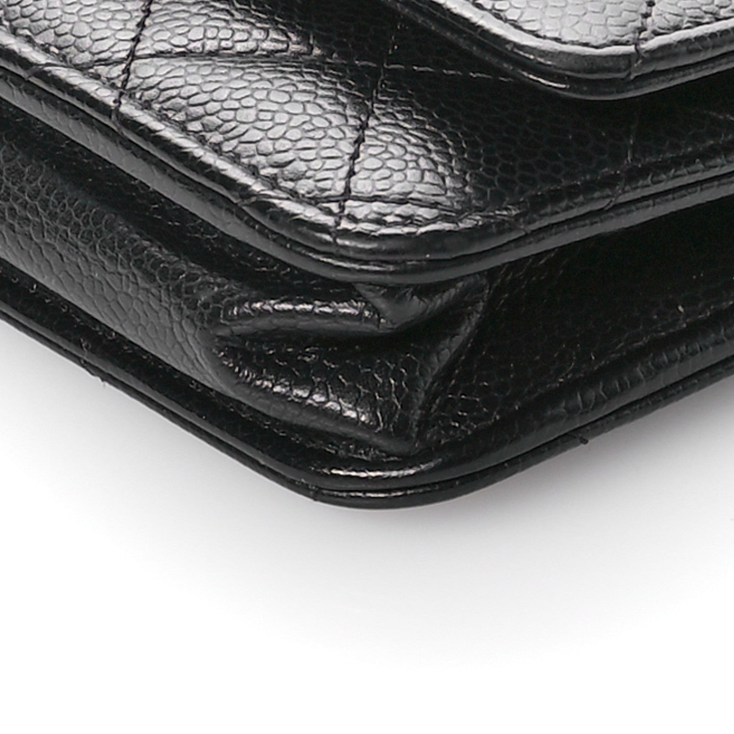 Chanel Caviar Quilted Wallet on Chain WOC Black 11 of 12