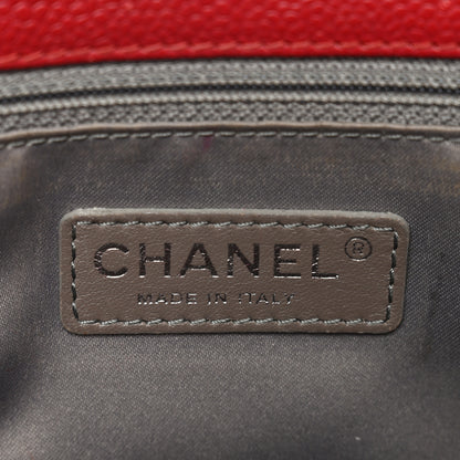 Chanel Caviar Quilted Grand Shopping Tote GST Red 6 of 14
