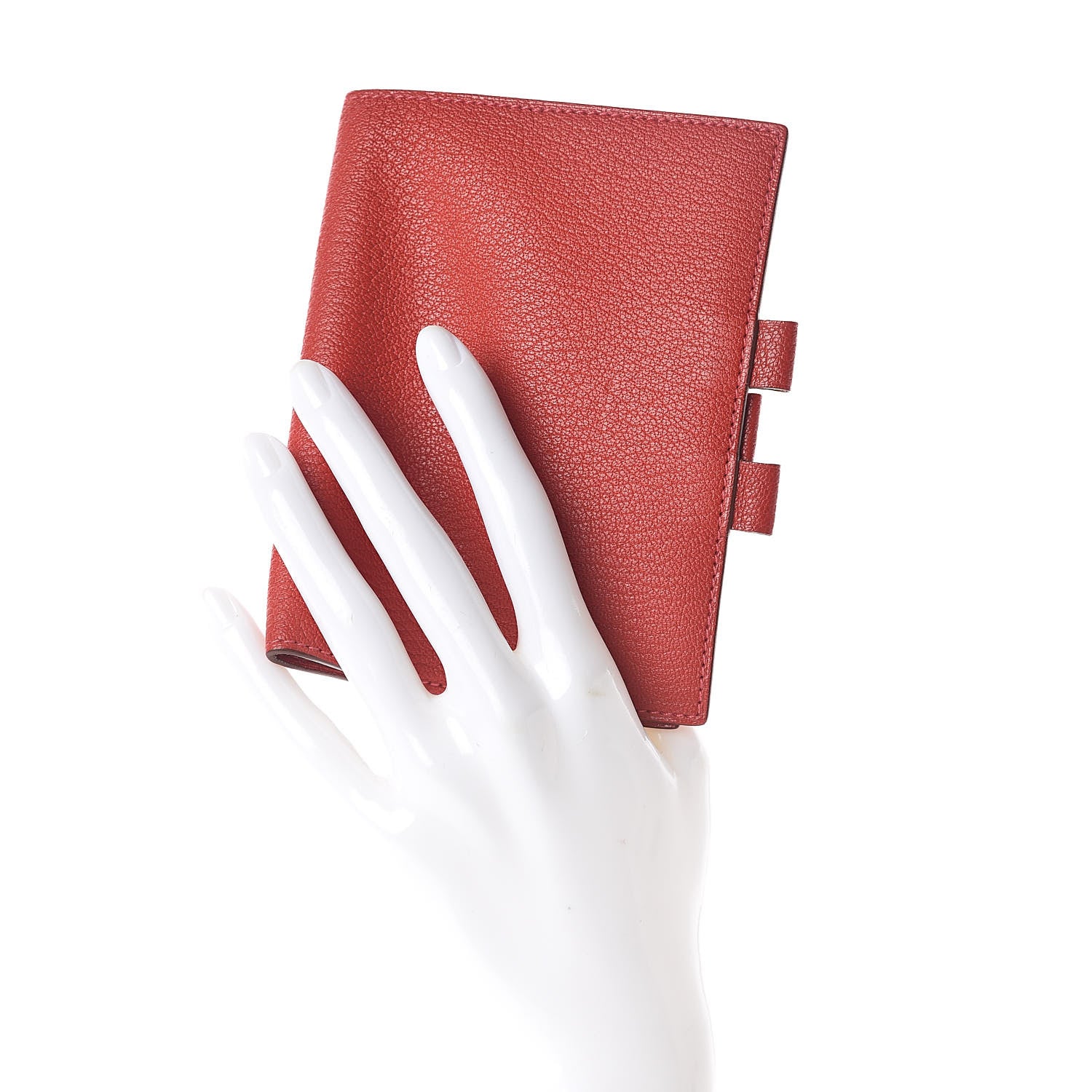 Hermes Chevre Mysore Vision Agenda Cover PM Rouge Casaque 2 of 6