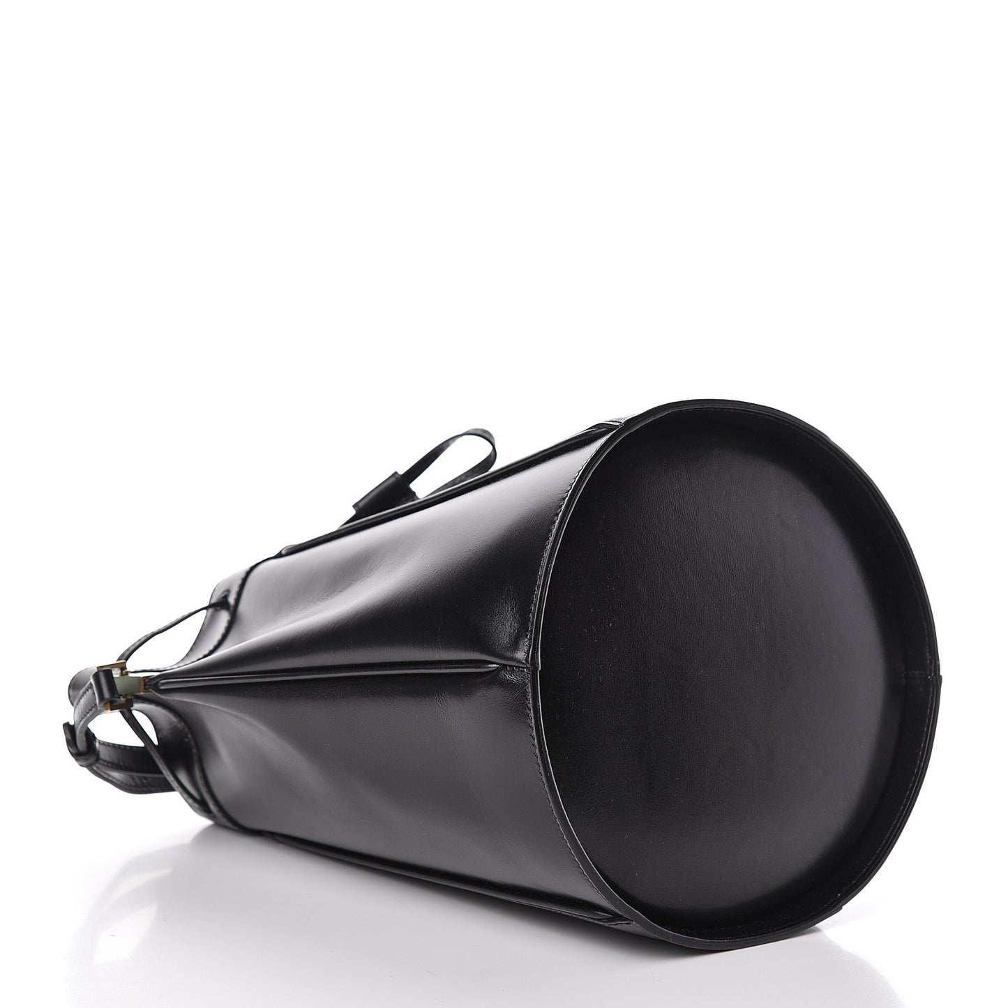 Smooth Calfskin Medium Talitha Bucket Bag Black