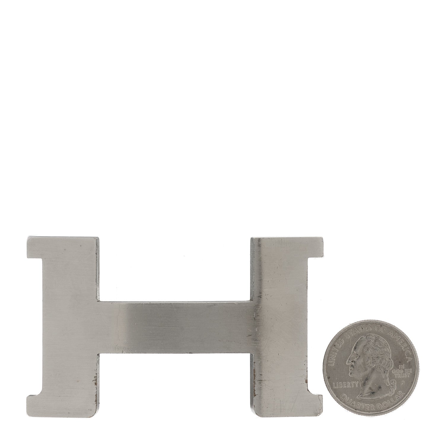 Hermes Brushed Palladium Constance Belt Buckle 2 of 4