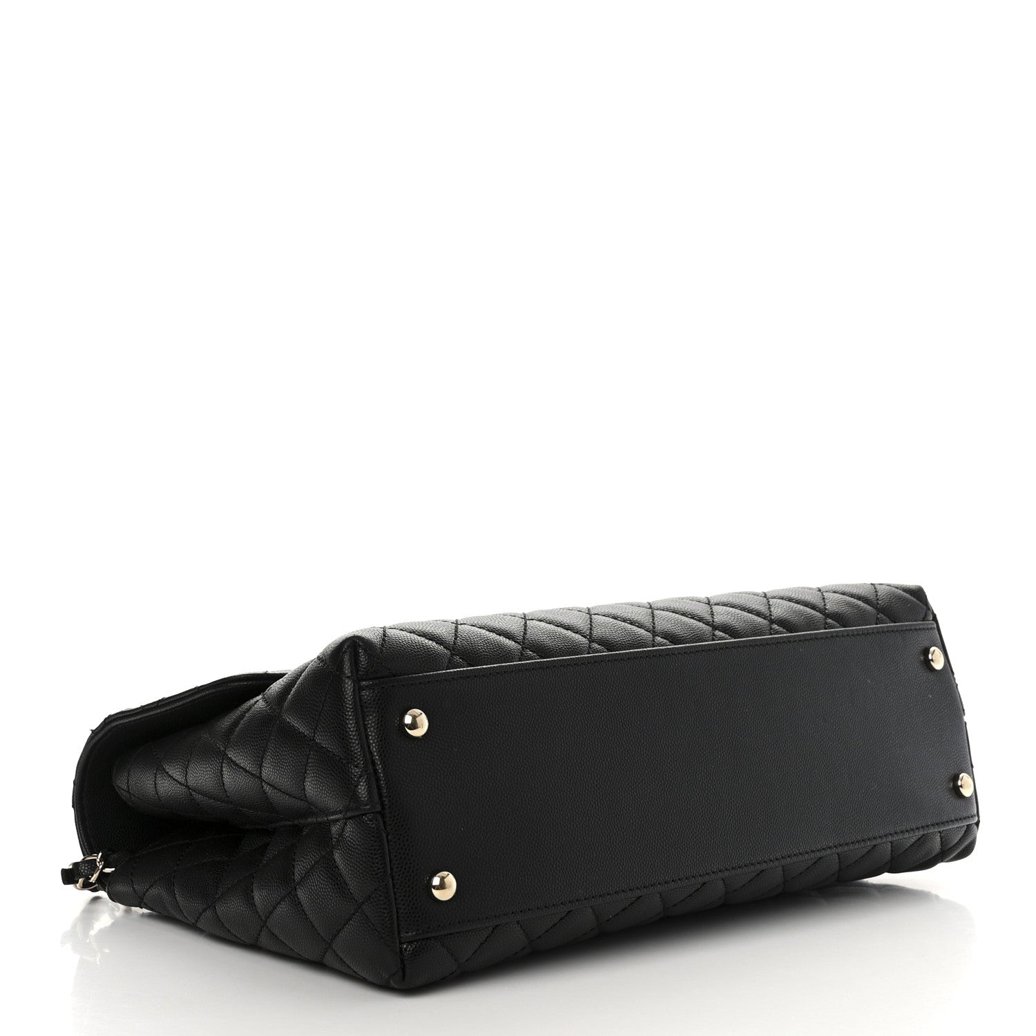 Chanel Caviar Quilted Medium Coco Handle Flap Black 4 of 11