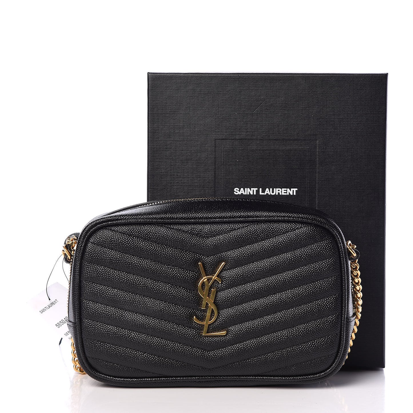Grain De Poudre Matelasse Monogram Mini Lou Camera Bag Black