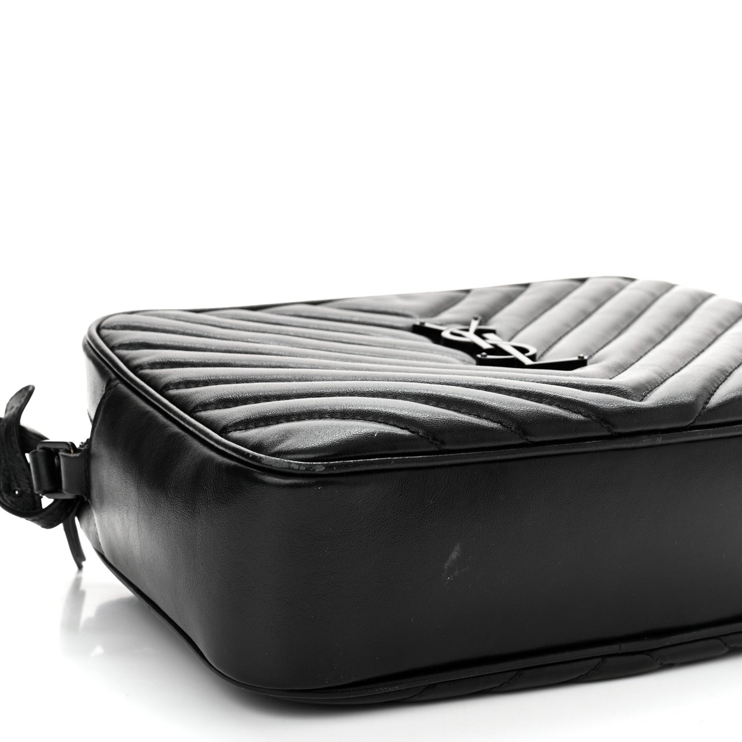 Calfskin Matelasse Monogram Monochrome Lou Camera Bag Black
