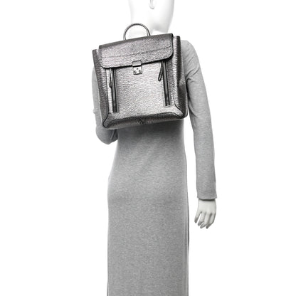3.1 Phillip Lim Metallic Textured Calfskin Pashli Backpack Black Mauve 2 of 10