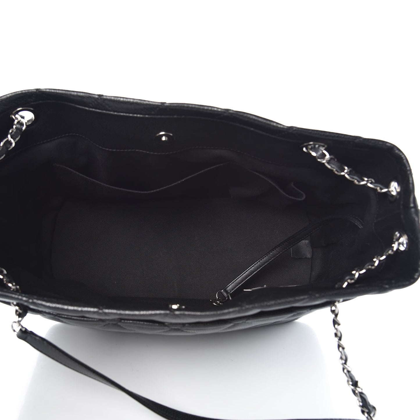 Caviar Quilted Timeless CC Soft Tote Black