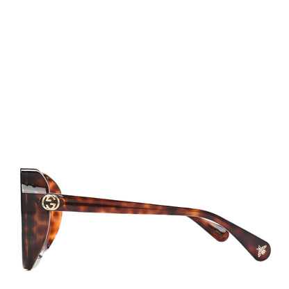Gucci Acetate Round GG Sunglasses GG0368S Havana 3 of 7