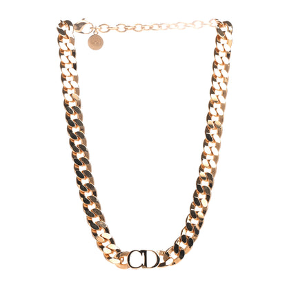 Christian Dior Metal Danseuse Etoile Chain Choker Necklace Gold 3 of 5