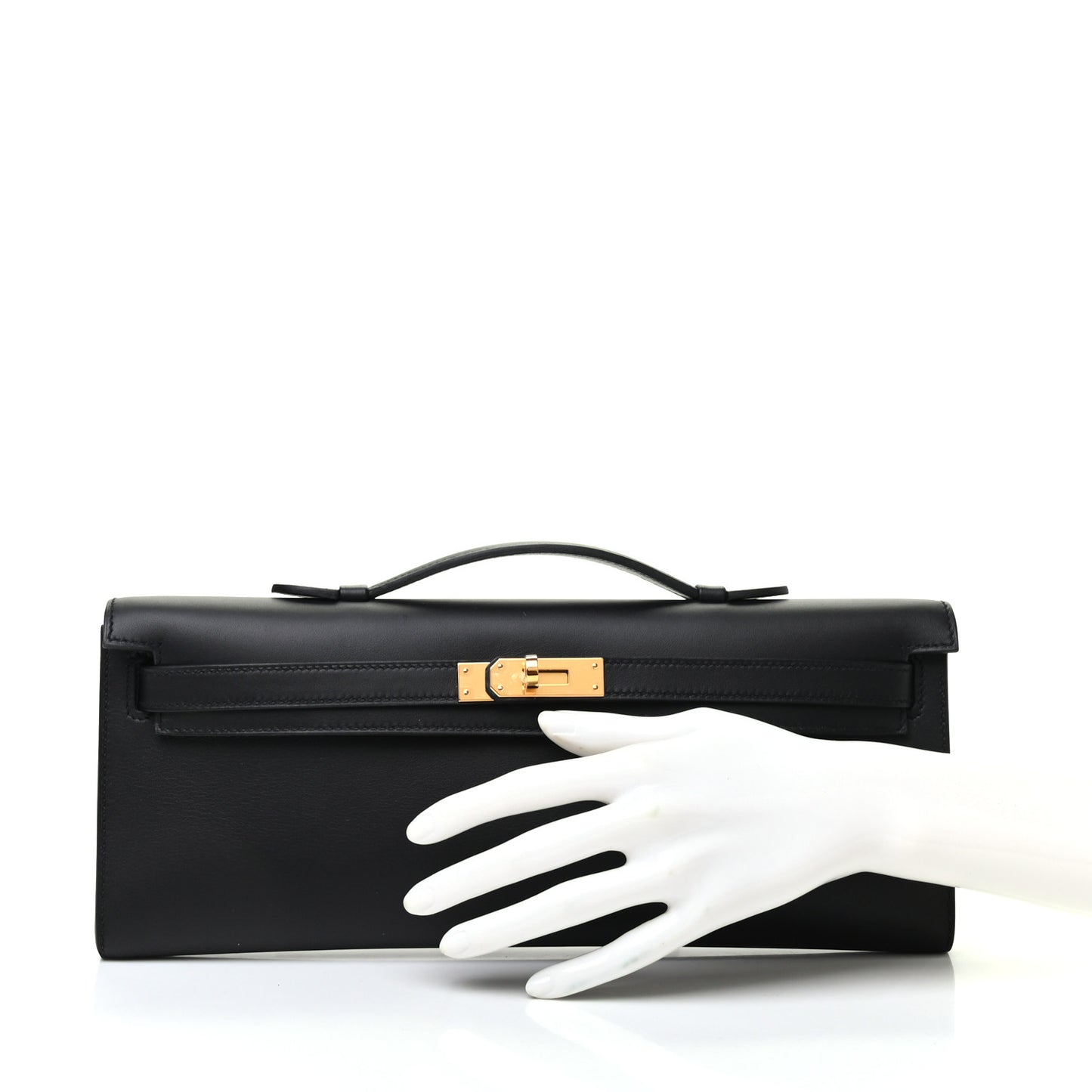 Swift Kelly Cut Clutch Pochette Black