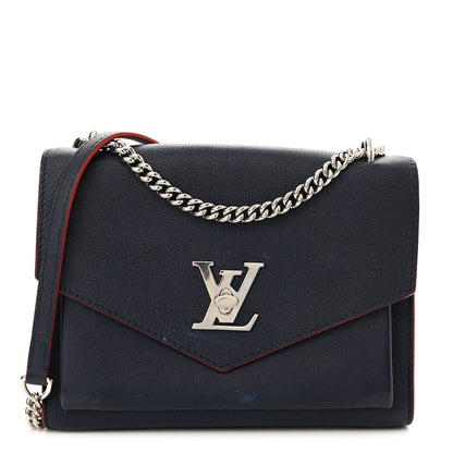 Louis Vuitton Soft Calfskin My Lockme Chain Bag BB Marine Rouge 1 of 12