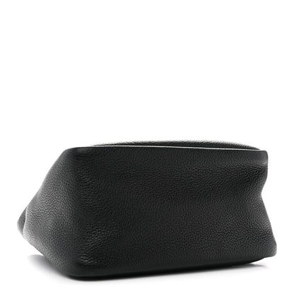 Prada Vitello Daino Soft Mini Zippered Top Handle Bag Black 3 of 10