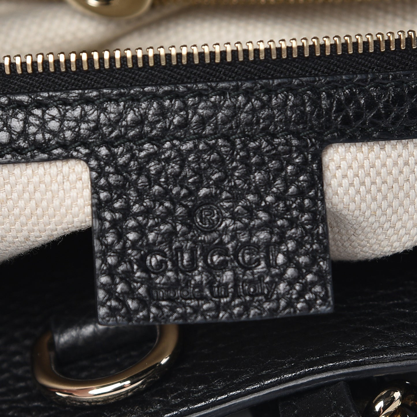 Pebbled Calfskin Medium Soho Chain Shoulder Bag Black