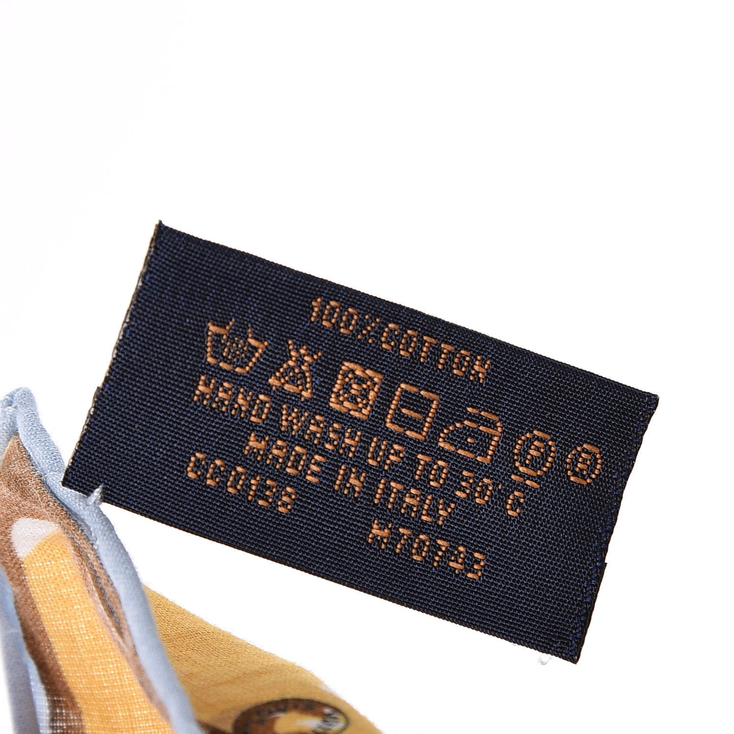 Cotton Damier Azur Summer Trunk Bandana Scarf