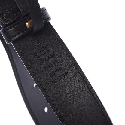 Gucci Calfskin Matelasse GG Marmont Belt Bag 85 34 Black 9 of 11