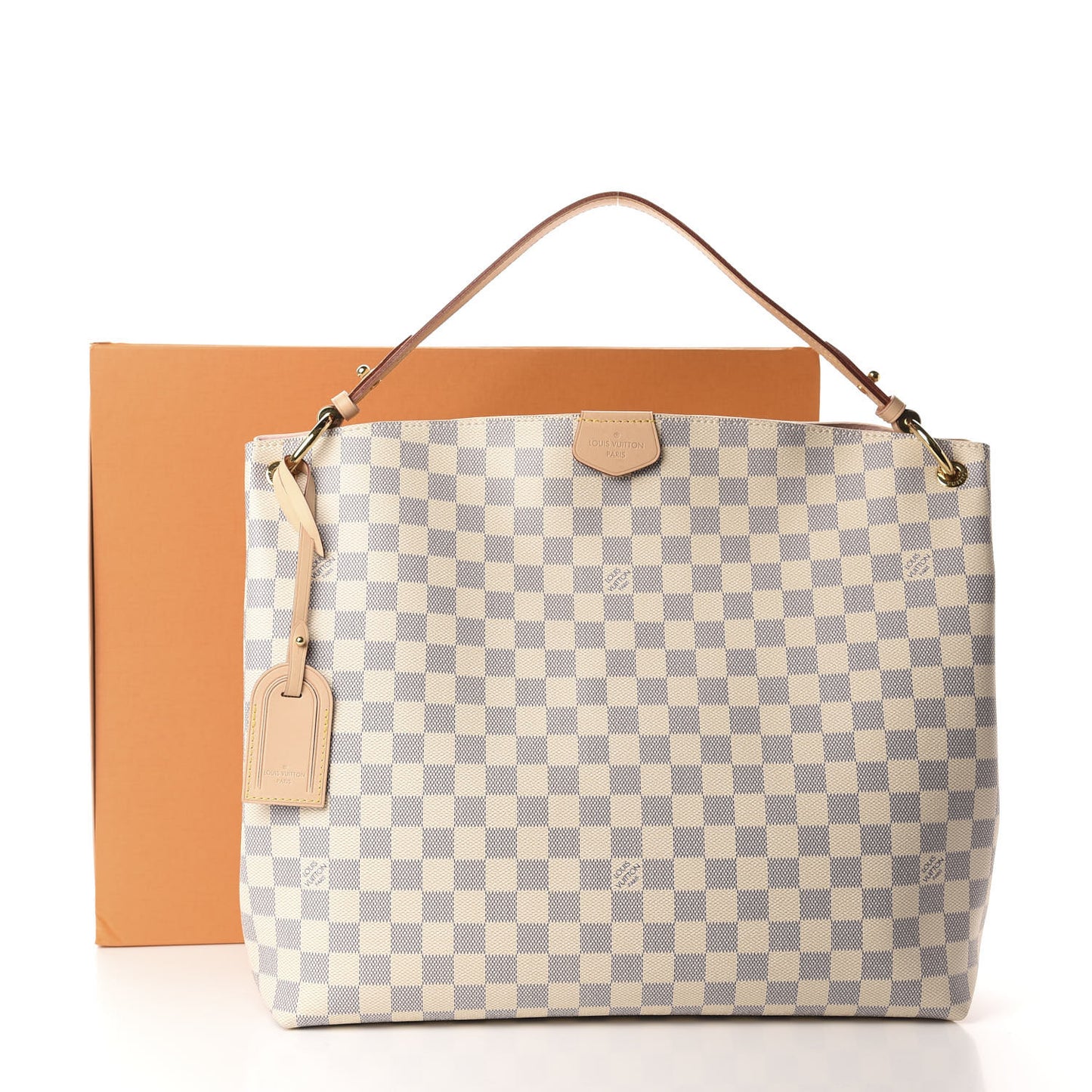 Damier Azur Graceful MM Rose Ballerine