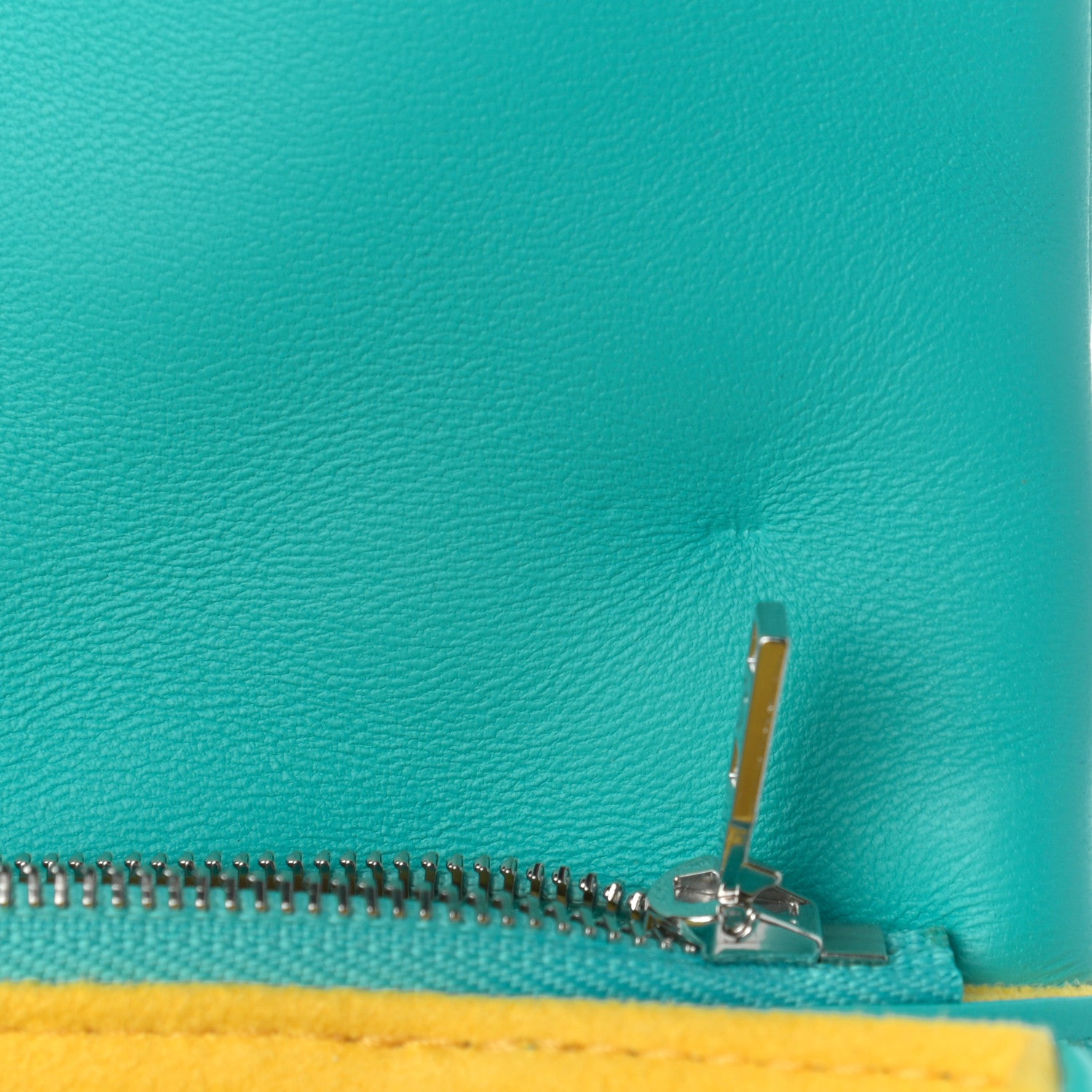 Louis Vuitton Lambskin Embossed Monogram Vuittamins Pochette Coussin Menthe Jaune 9 of 10