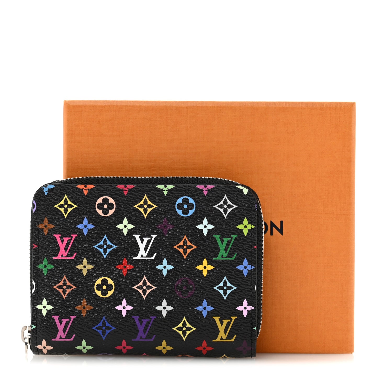 LV x TM Monogram Multicolor Zippy Coin Purse Black