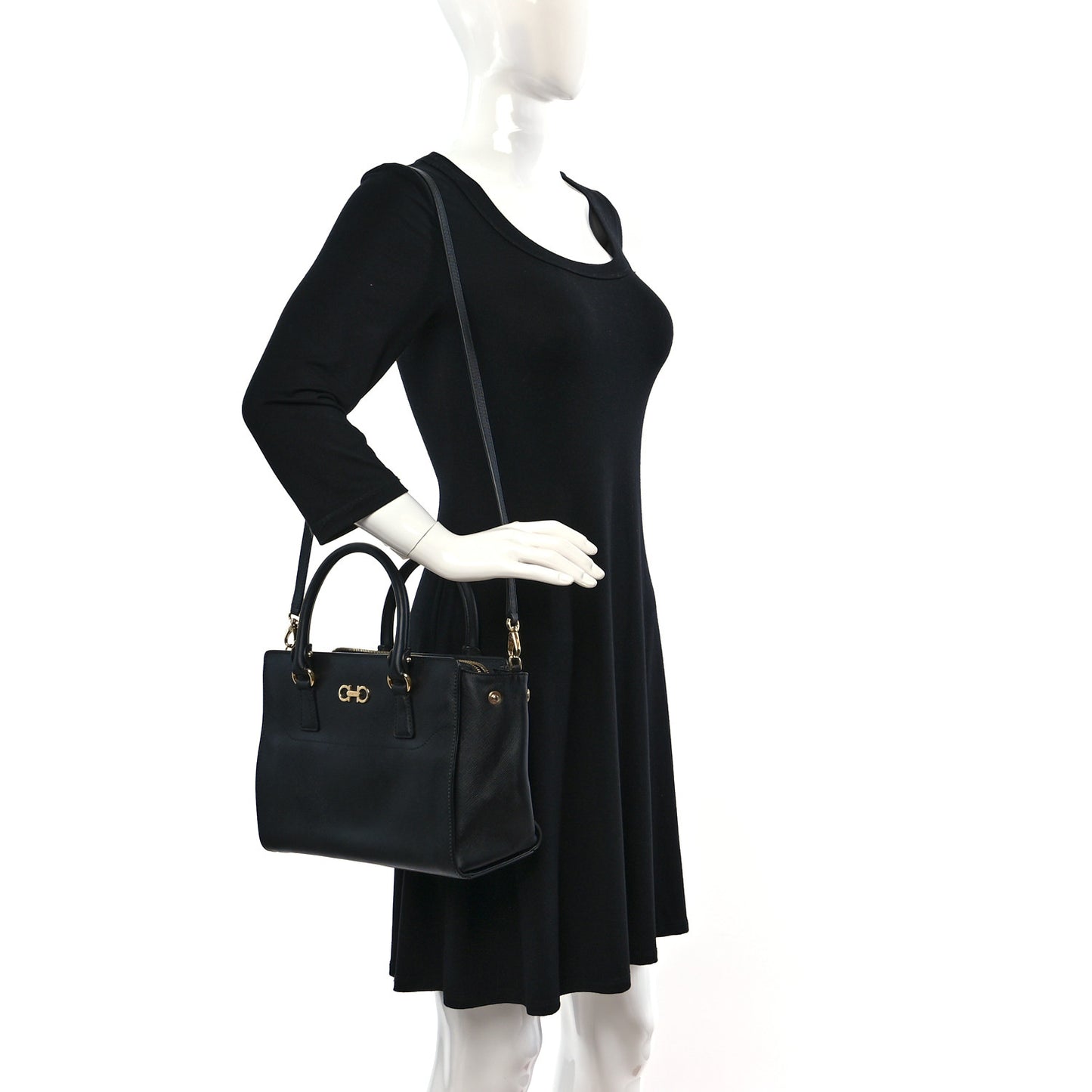 Saffiano Small Beky Tote Black