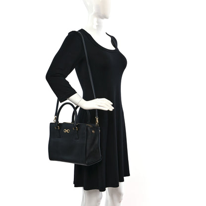 Salvatore Ferragamo Saffiano Small Beky Tote Black 2 of 13