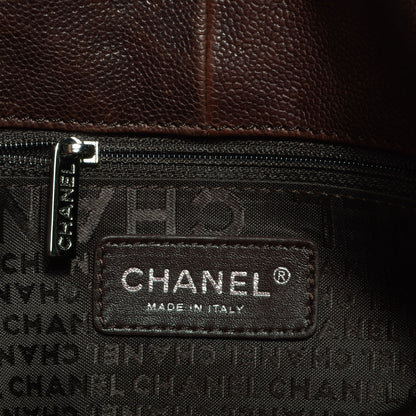 Chanel Distressed Caviar XL Coco Cabas Brown 6 of 7