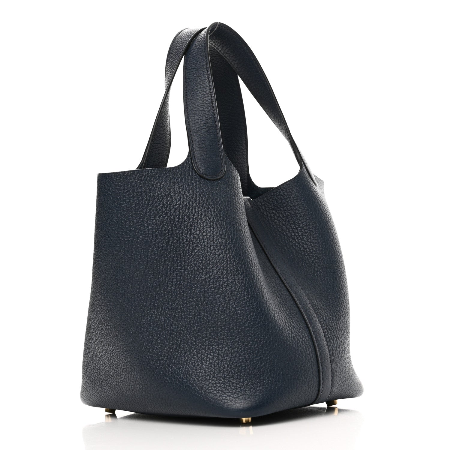 Hermes Taurillon Clemence Picotin Lock 18 PM Bleu Nuit 3 of 11