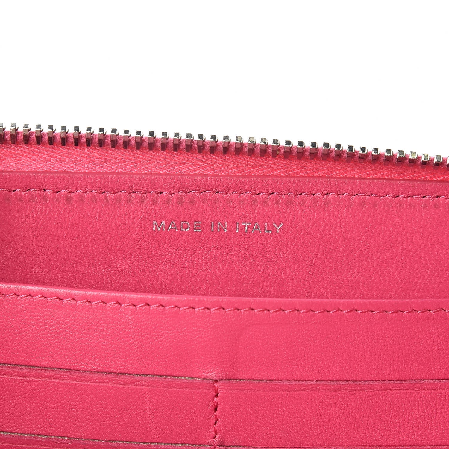 Chanel Lambskin Quilted Large Gusset Zip Around Wallet Pink 7 of 10