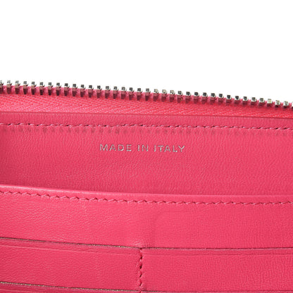 Chanel Lambskin Quilted Large Gusset Zip Around Wallet Pink 7 of 10