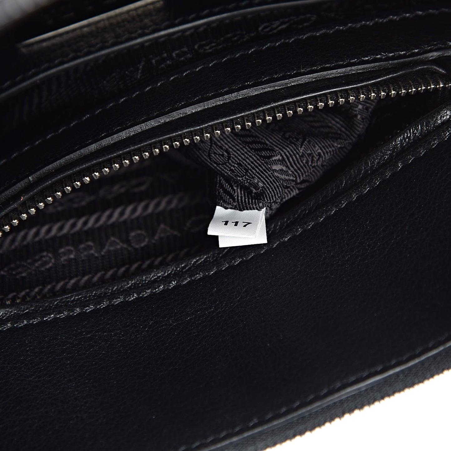 Calf Hair Suede Leopard Print Mini Twin Pocket Tote Mare Black