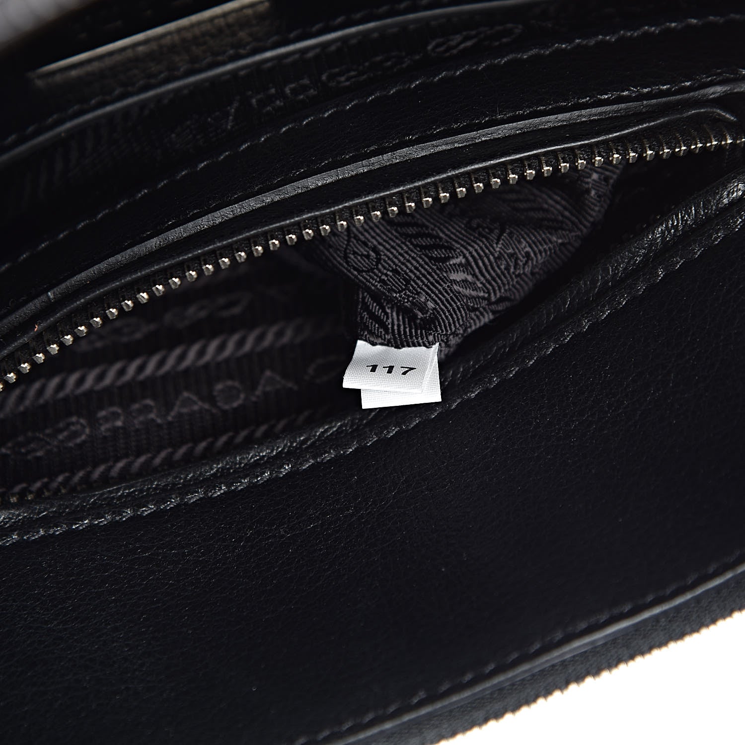Prada Calf Hair Suede Leopard Print Mini Twin Pocket Tote Mare Black 9 of 12